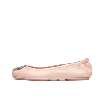 TORY BURCH Minnie Travel Leather Ballerina Shoes