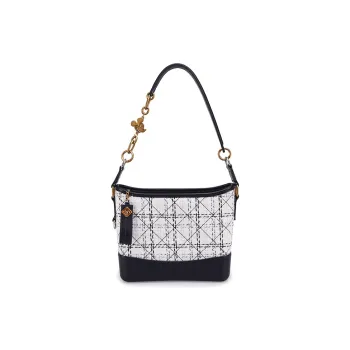 Disney Velvet With Leather Hobo Bag Crossbody Bag Shoulder Bag Regular Women's Black