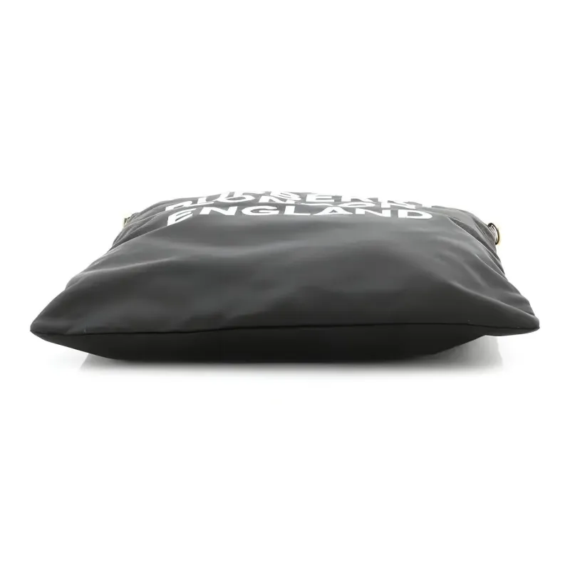 Burberry Nylon Fabric Tote Bag Shopping Bag Shoulder Bag Handbag Unisex Black-3