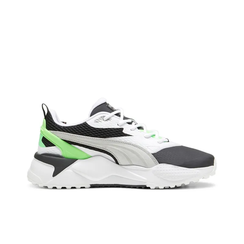 PUMA GS X Efekt Anti Slip Wear Resistant Mid Top Golf Shoes Men's Black Green-1