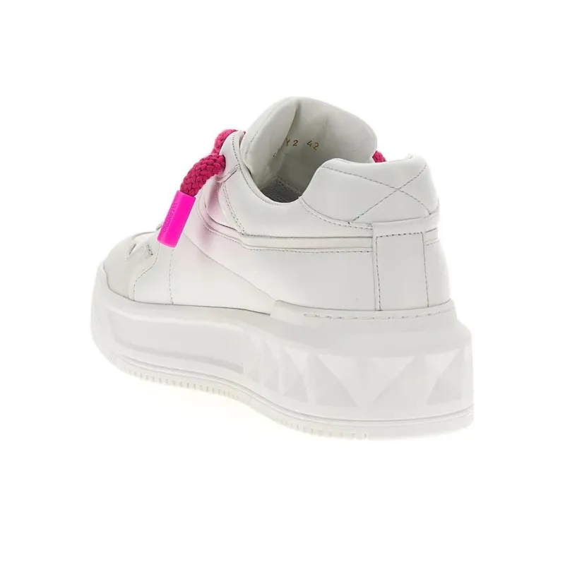 Valentino Garavani One Stud XL Leather Sneakers-4