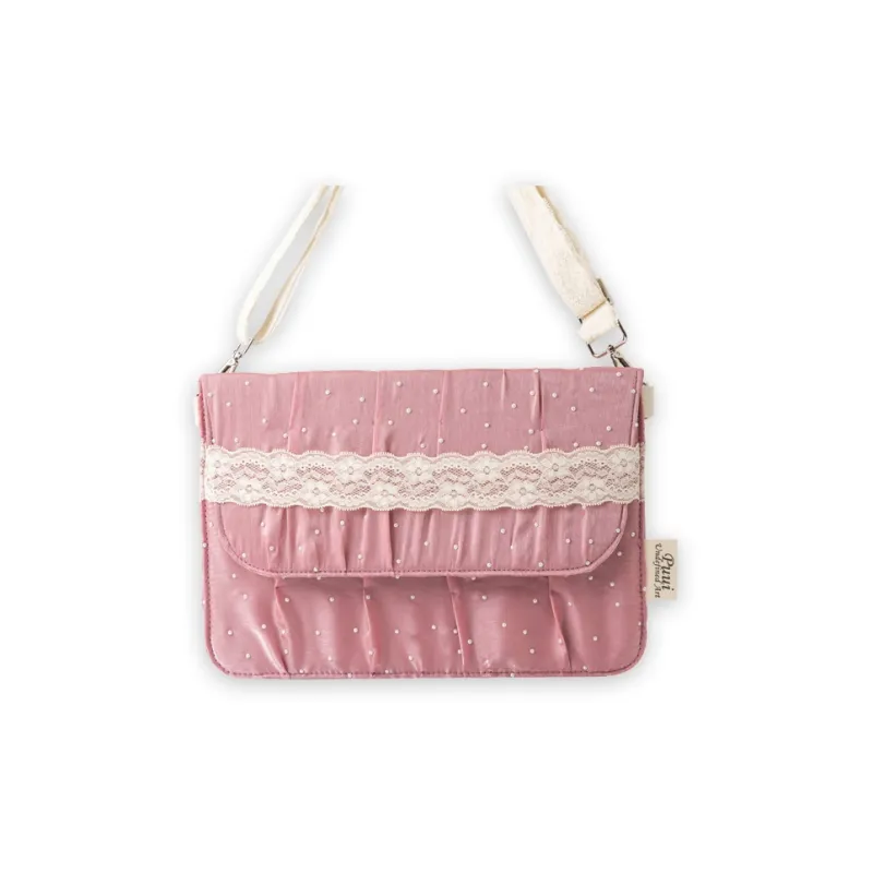 Puui Lace Laptop Bag Tubas Women's Pink, Gray-5