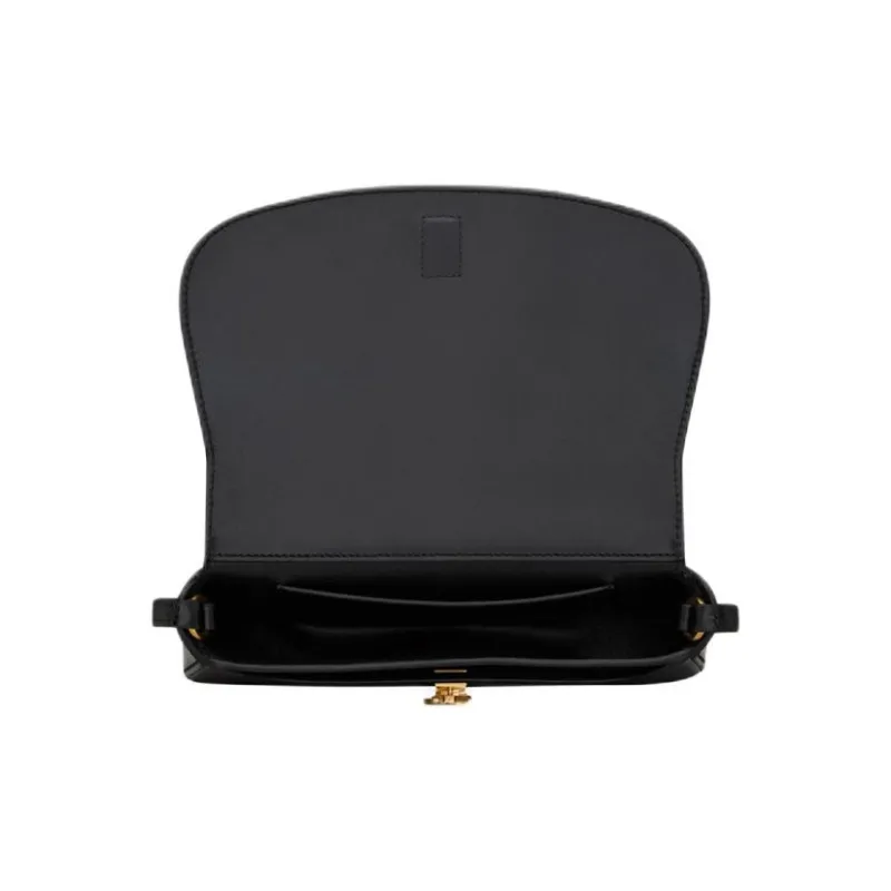 SAINT LAURENT Cow Leather Handbag, Shoulder Bag Women's Black-6