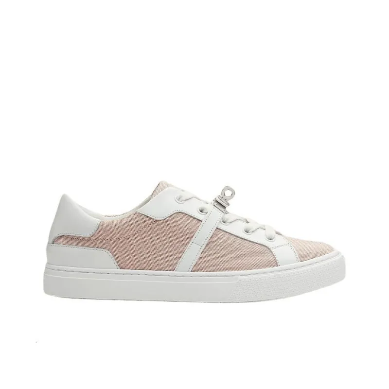 HERMES Day Low Top Stylish Skateboarding Shoes Women's Pink White-1