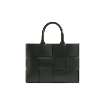 Bottega Veneta Arco Calfskin Tote Bag, Shopping Bag, Shoulder Bag, Crossbody Bag, Handbag Small Size Men's Dark Green