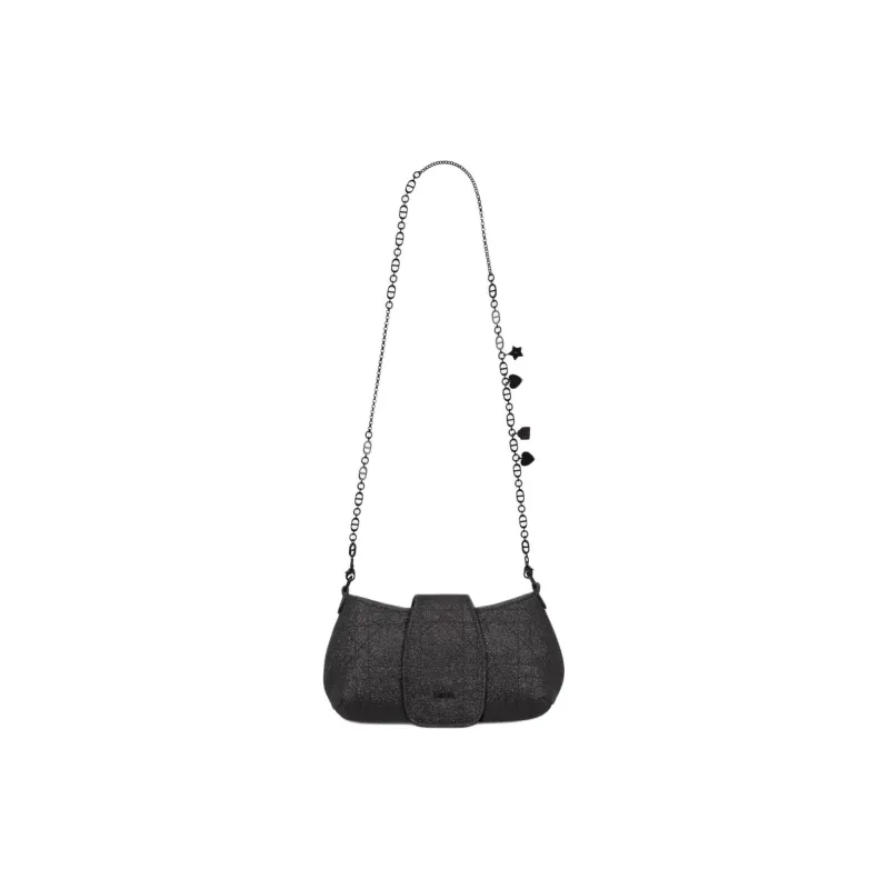 DIOR Canvas Portable Crossbody Bag Shoulder Bag Kids' Black-4