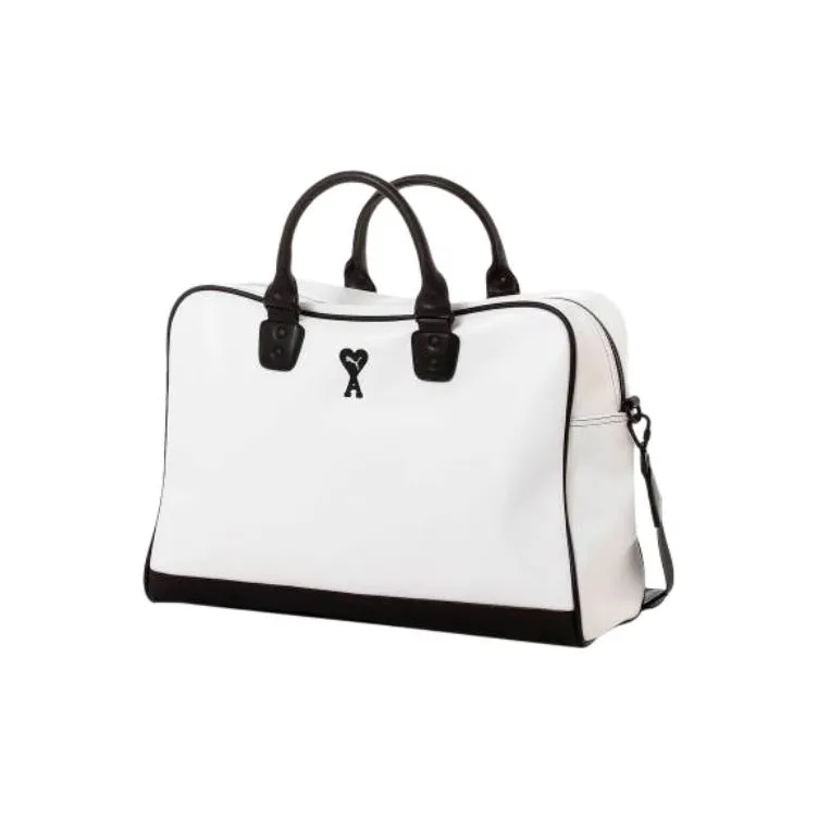 PUMA AMI Collaboration Polyurethane Shoulder Bag, Crossbody Bag, Handbag Regular Unisex White-5
