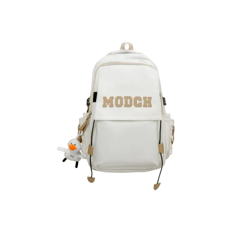 FAMAN Nylon Backpack Unisex Black/White/Red/Blue/Coffee-9