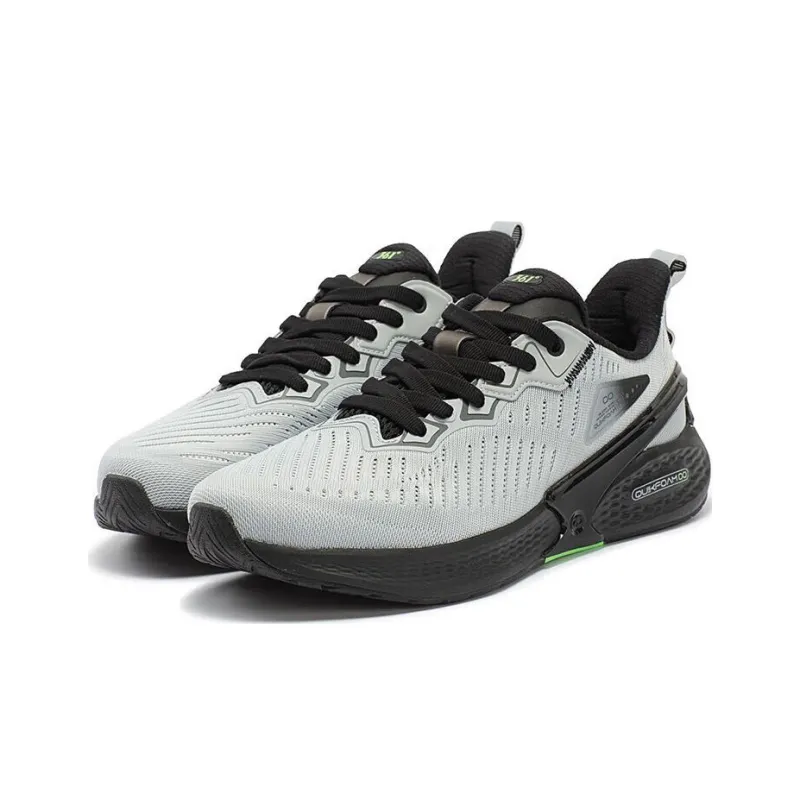 361° Super Flying Wing 2.0 Cushioning Wear Resistant Low Top Running Shoes Men's Gray Black-2