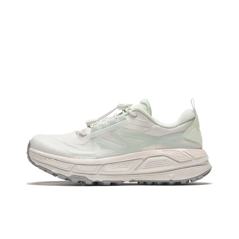 Anta Sea Explorer Slip Resistant Low Top Casual Shoes Women's White Green-0