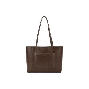 Hotwind Polyurethane Tote Bag Shopping Bag Shoulder Bags Regular Women's Brown/Beige/Beige Yellow