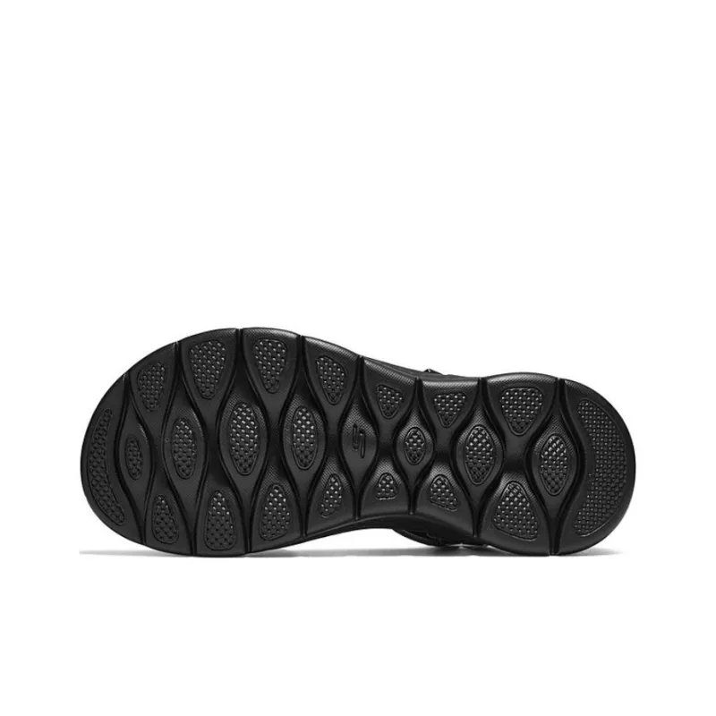 Skechers Go Walk 5 One Strap Sandals Women's Black-4