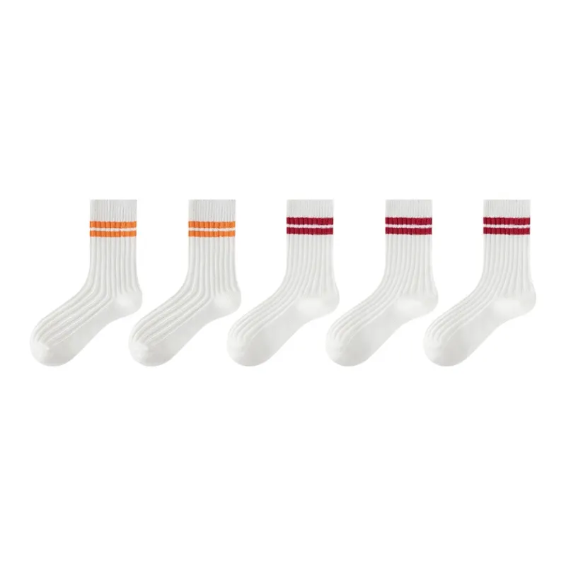 MIIOW Mid Calf Socks Men's 5 Pack-4