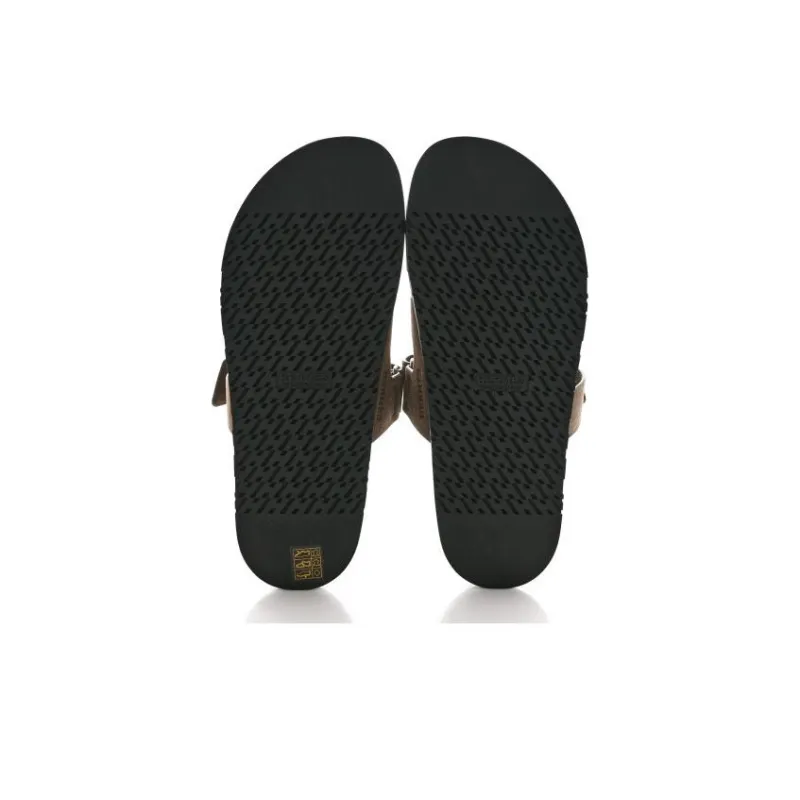 HERMES Chypre Slide Slippers Men's Khaki-4