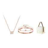 Roman Numbers Small Round Pendant Clothing Sets (Rose Gold)+LOVE Box