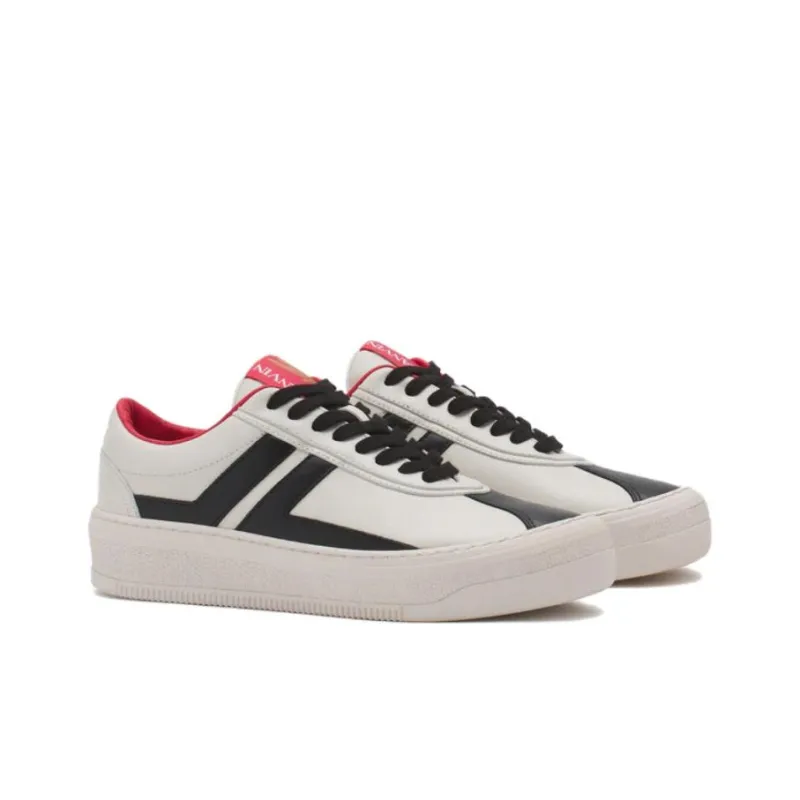 Lanvin Panelled Leather Sneakers-2