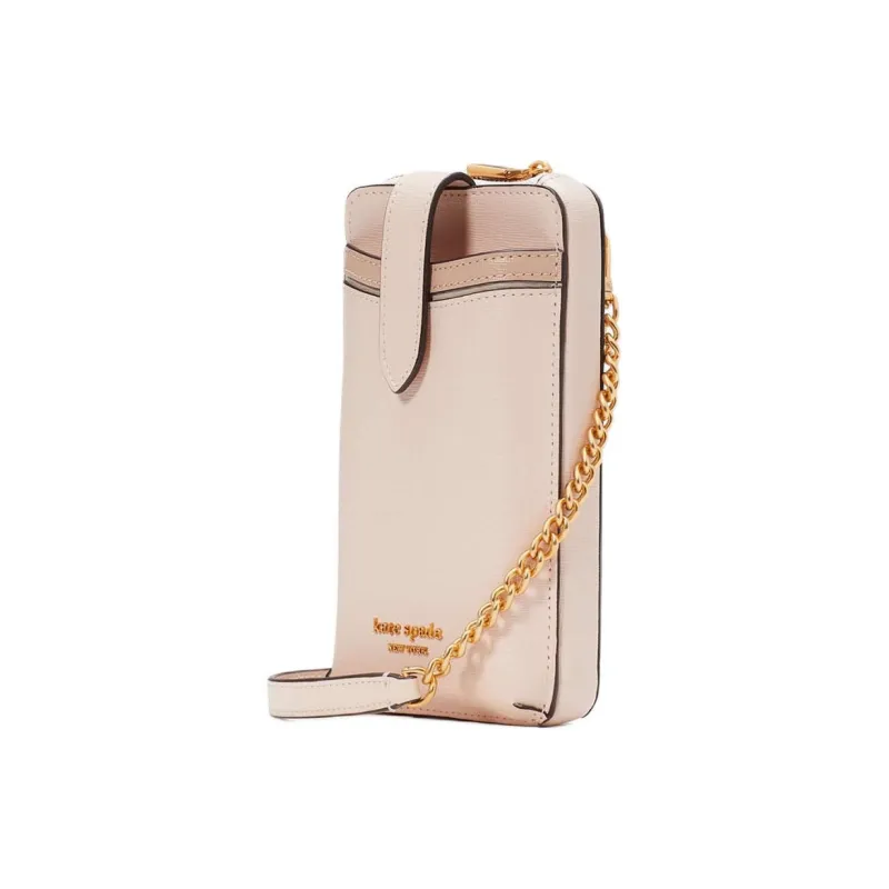 Kate Spade Saffiano Leather Cell Phone Pouch Shoulder Bag Crossbody Bag Women's Light Mountain Dogwood Multicolor-1