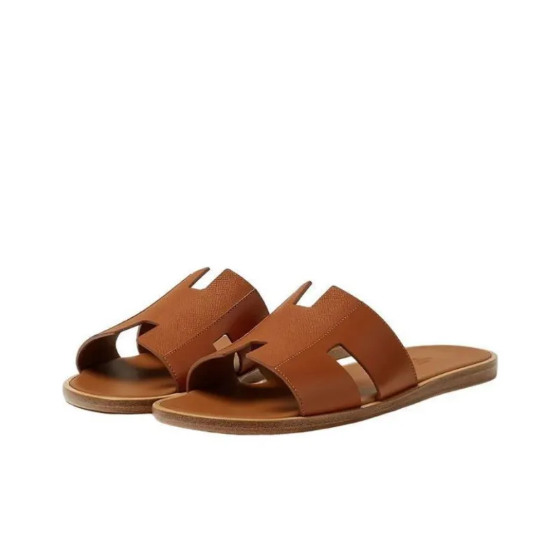HERMES Izmir Sandal Naturel H Epsom Heritage Calfskin Leather-2