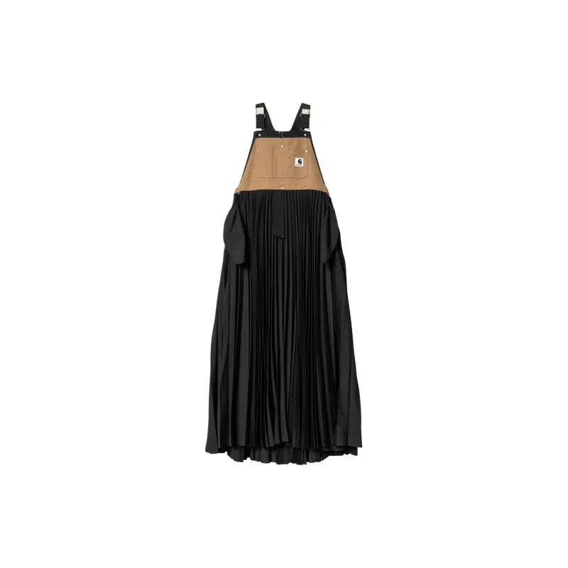 Sacai X Carharrtt Wip Women's Suiting Bonding Dress Black-2