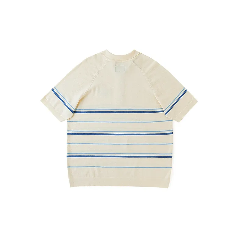 Lee Little Liu Duck Co branded Model Polo Shirts Unisex Ecru-1