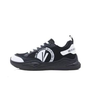 VERSACE Wear-Resistant Low-Top Casual Shoes Men's Black