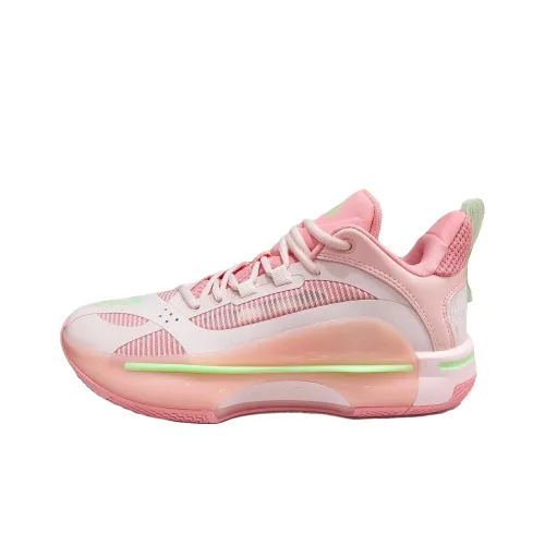 PEAK Flash 5 Generations Basketball Shoes Men Low-Top Floral Pink