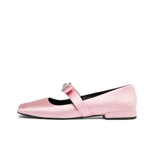 VERSACE Gianni Ribbon Ballerina Shoes