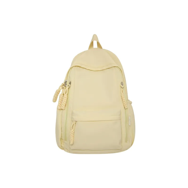 FAMAN Nylon Backpack Regular Women's Black/Red/Yellow/Pink/White-15