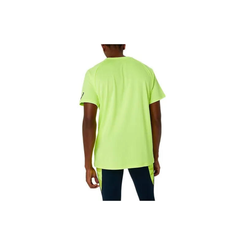 Asics T Shirt Men's Yellow Green-1