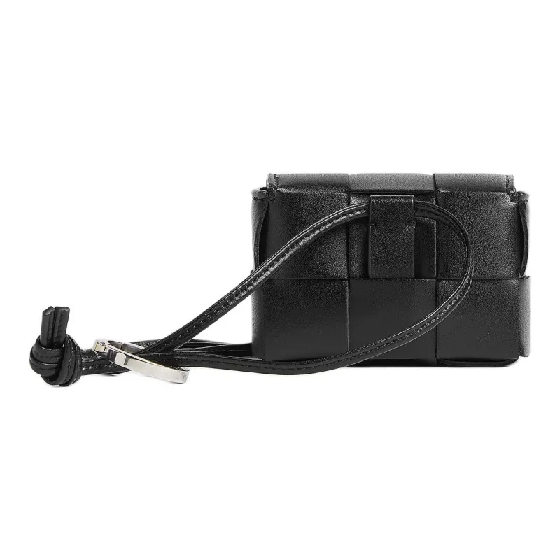 Bottega Veneta Cow Leather Earphone Case Men's Black-3
