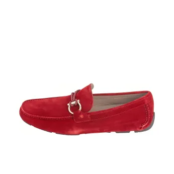 FERRAGAMO GANCINI Loafers Men's Red