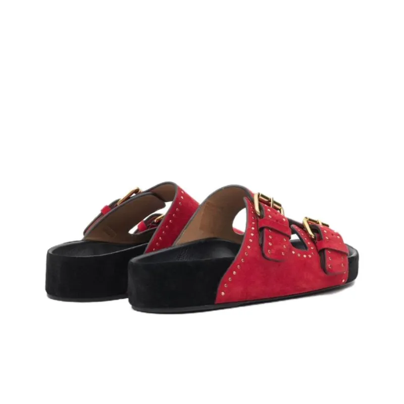 ISABEL MARANT Lennyo Suede Sandals-3