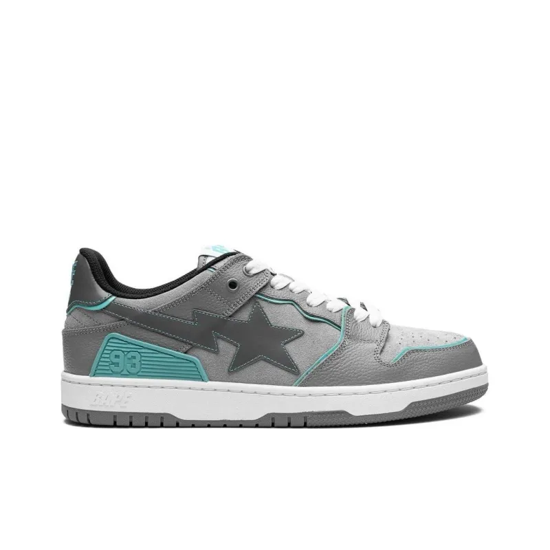 BAPE A BATHING APE Bape SK8 Sta Grey Turquoise-1