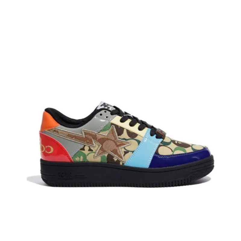 A BATHING APE X Coach Bape Sta 'Black Red Blue'-1