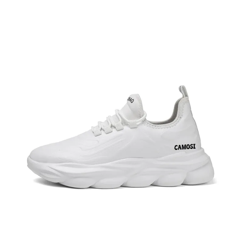 CAMOSI Cushioned Slip Resistant Low Top Chunky Sneakers Unisex-0