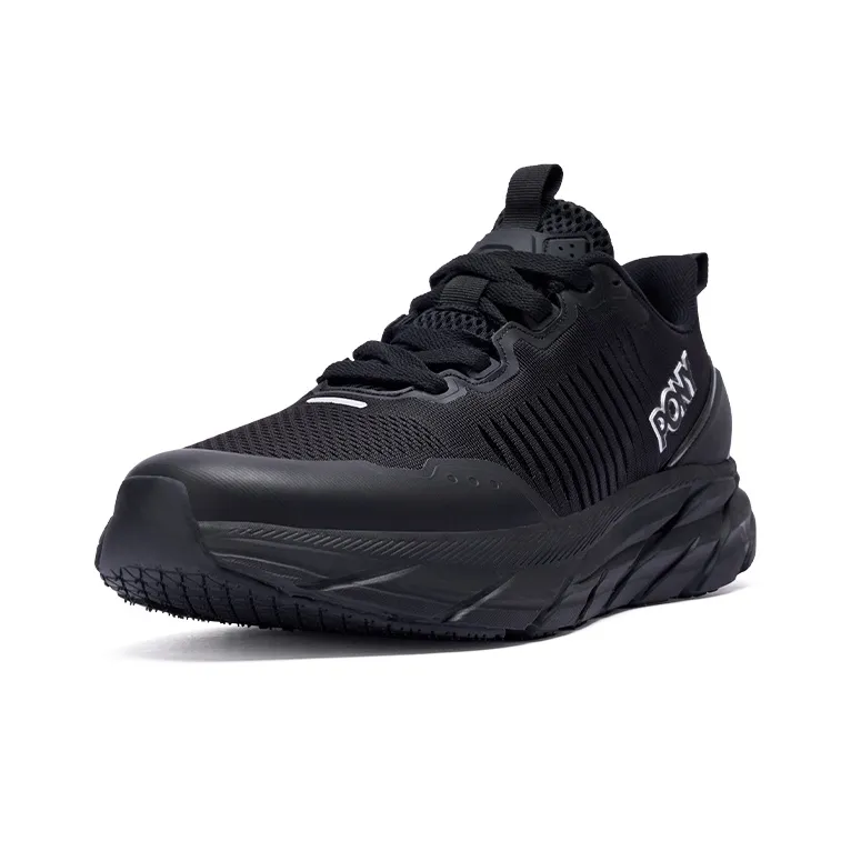 PONY Low Top Running Shoes Unisex Black-1