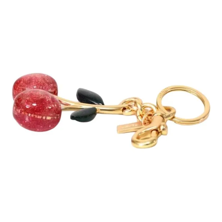 COACH Resin & Metal Bag Accessory Women's Red/Gold-4