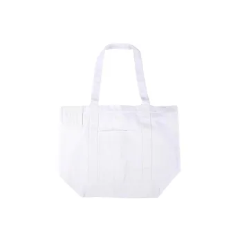 RAF SIMONS Cotton Tote Bag Shopping Bag Shoulder Bag Handbag Women's White
