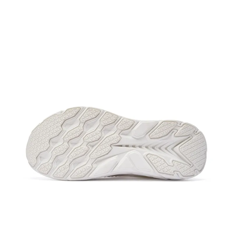 PONY Durable Breathable Low Top Running Shoes Unisex White-4