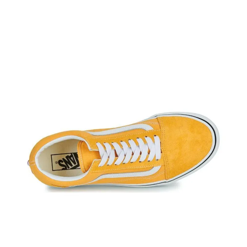 Vans Old Skool Collection Cushioning, Wear Resistant Low Top Skateboard Shoes Unisex Yellow-2