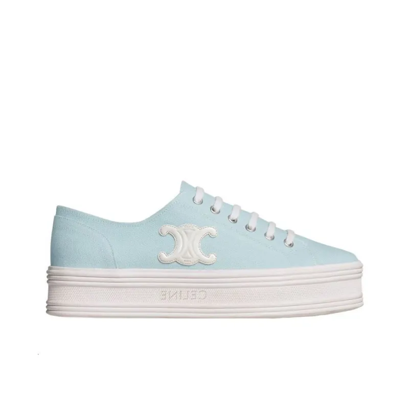 CELINE Jane Low Top Stylish Skateboarding Shoes Women's Light Blue-1
