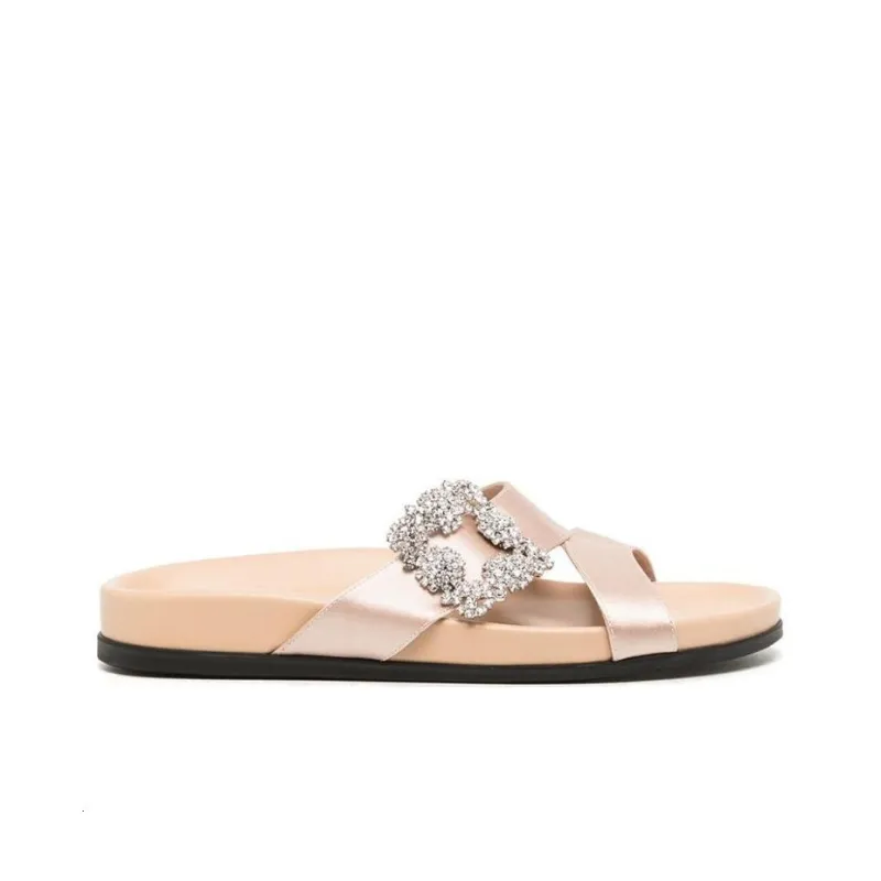 MANOLO BLAHNIK Chilanghi Crystal-embellished Sandals-1