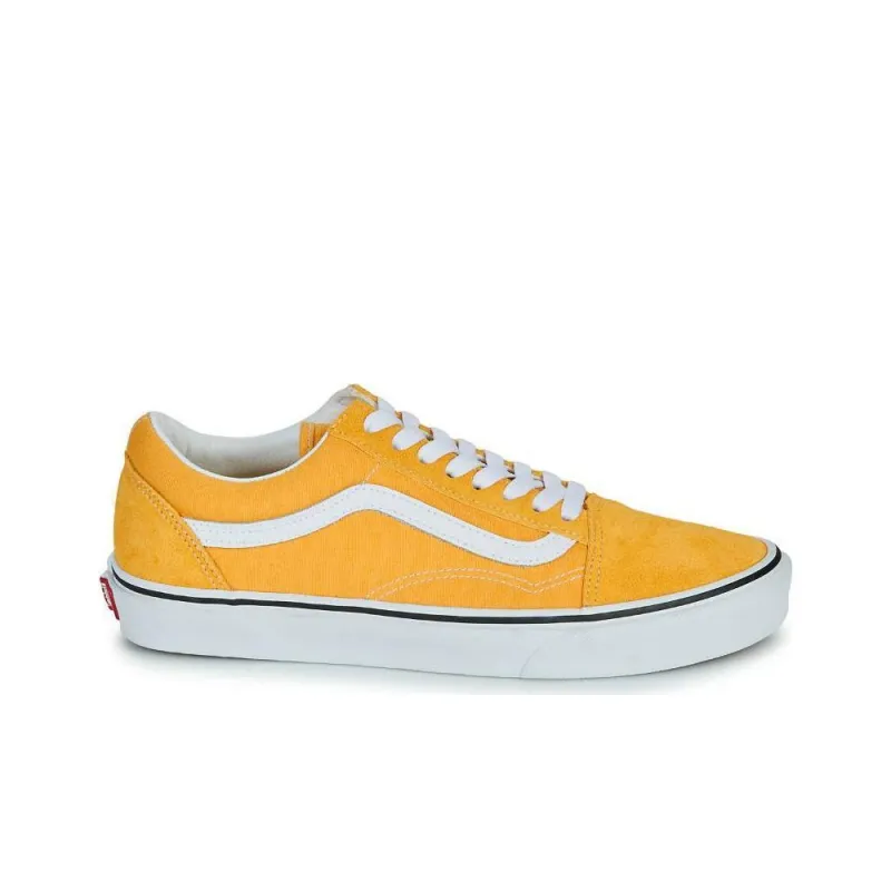 Vans Old Skool Collection Cushioning, Wear Resistant Low Top Skateboard Shoes Unisex Yellow-1