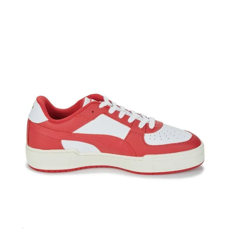 PUMA Ca Pro Classic Cushioning Wear Resistant Low Top Skateboard Shoes Men's Red White-1