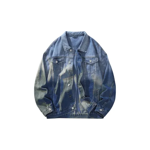 UNthemed Denim Jackets Unisex Blue Sky White Cloud