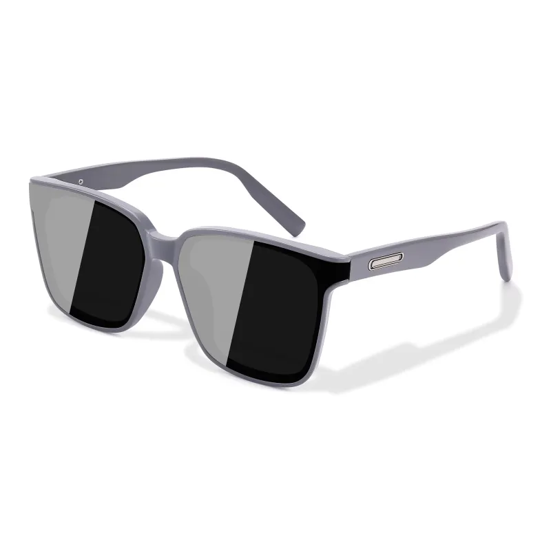 PULAIS TR/Memory Plastic Square Sunglasses Unisex-4