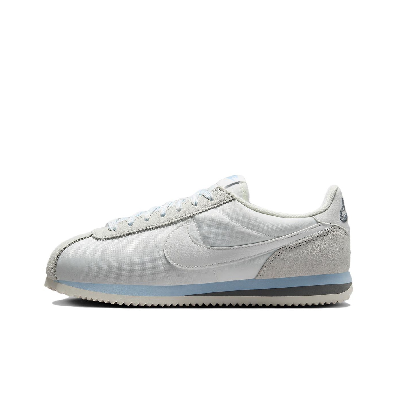 Nike cortez light blue and white best sale