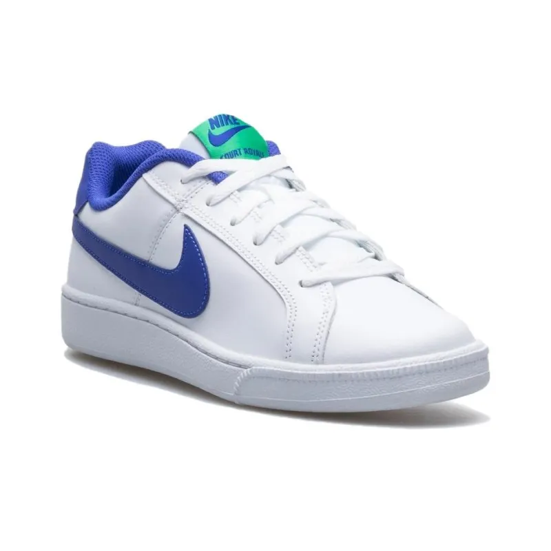 Nike Court Royale Anti Slip Wear Resistant Low Top Skateboard Shoes Women's White Blue-2