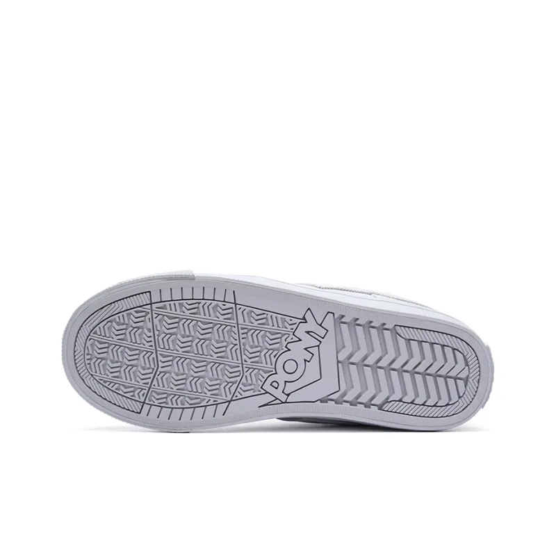 PONY Slip Resistant Cushioning Low Top Skateboard Shoes Unisex Gray-5