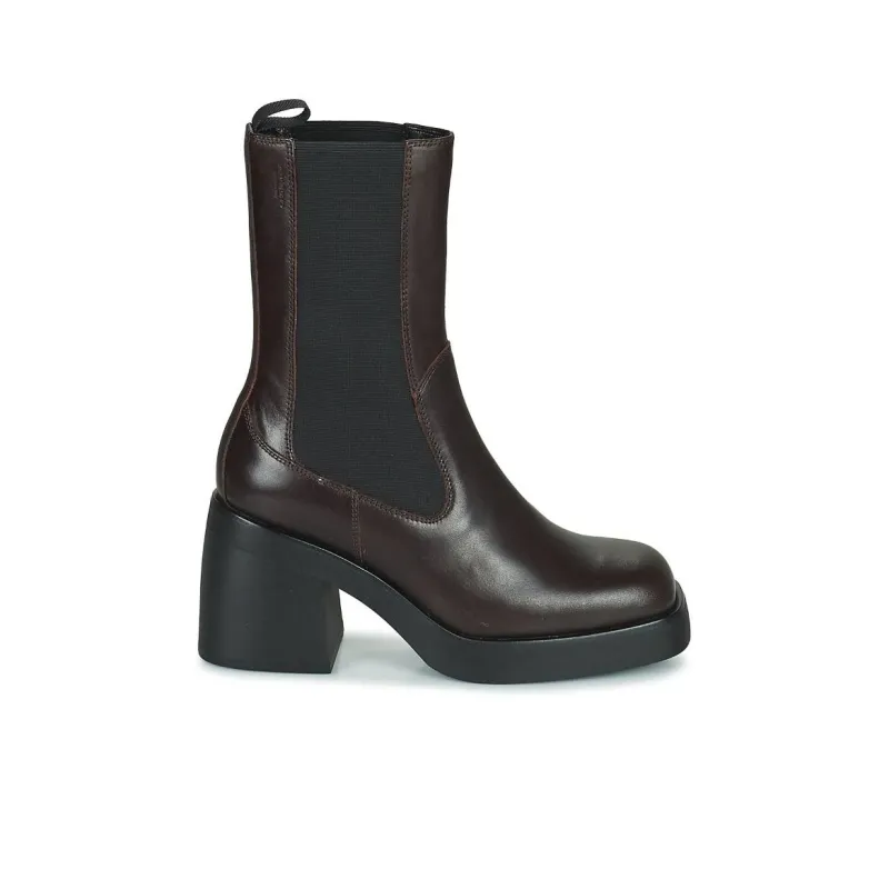 VAGABOND SHOEMAKERS Brooke Short Chelsea Boots 8.5cm Women's Red Brown-4